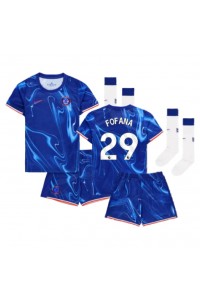 Fotbalové Dres Chelsea Wesley Fofana #29 Dětské Domácí Oblečení 2024-25 Krátký Rukáv (+ trenýrky)